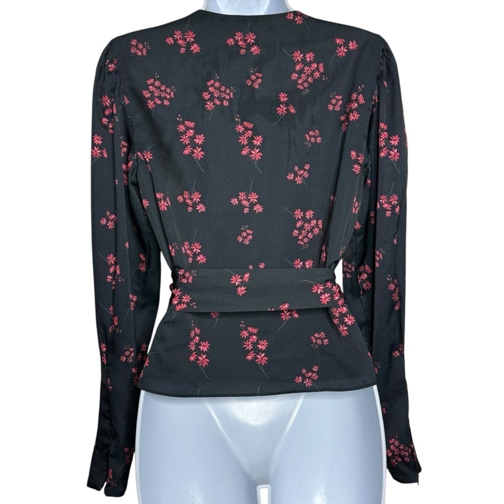 KEEPSAKE The Label Floral Print Wrap Blouse SZ. S - Picture 8 of 14